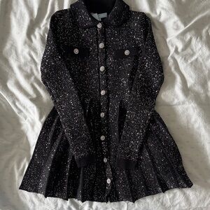 Hill House Black and Silver Sequin Dress